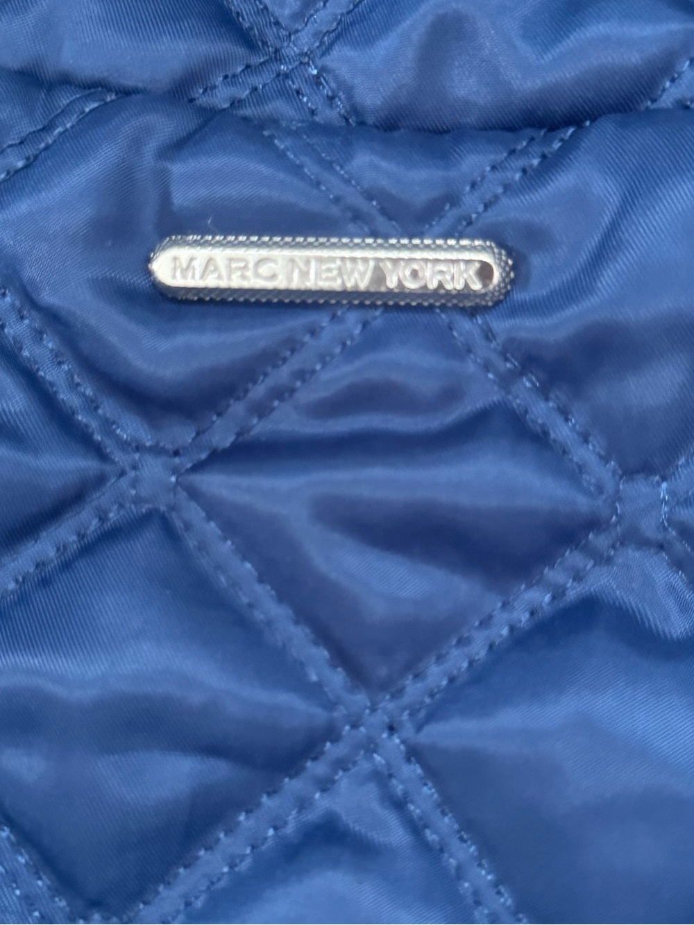 Marc New York by Andrew Marc Quilted Navy Lightweight Puffer Full Zip Jacket - Picture 8 of 12